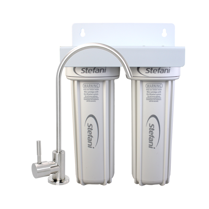 Stefani Twin Stage Undersink Water Filtration System - Lead Free