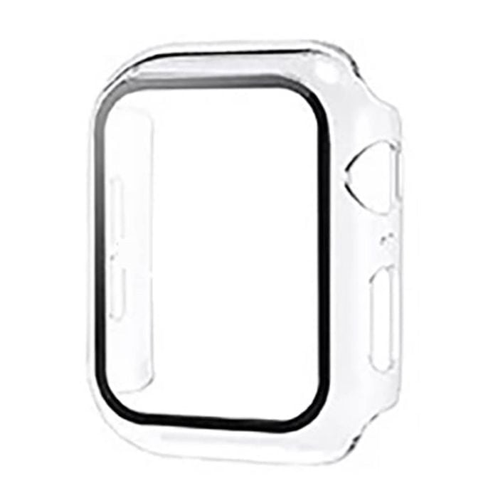 PC Full Cover Watch Case Tempered Screen Protector - For Apple iWatch [42mm Series 10] (Clear)