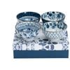 4pc Tokyo Design Porcelain Rice Bowls Flora Japonica 12cm Dishwasher Microwave