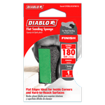 Diablo 180 Grit Finishing Flat Edge Sanding Sponge - 1 Pack
