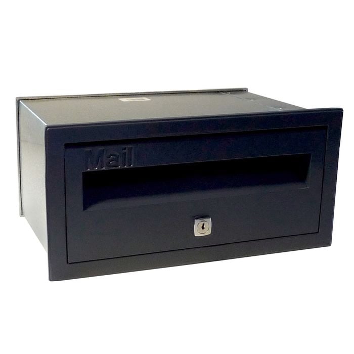 Velox 230mm Black Super Deluxe Front Open Letterbox