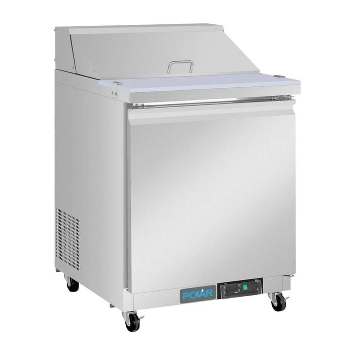 Polar U-series Single Door Mega Top Preperation Counter - Pizza Prep Fridges (ua009-a)