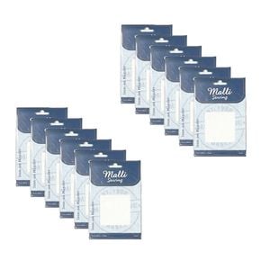 12pk Malli Sewing Black/white Asstd  Iron-on Mender Fabric Patch