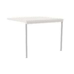Absco Structures 3.00 x 3.00 x 3.00 Single Patio Cover – Surfmist