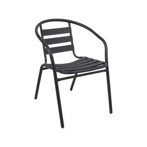 Marquee Black Aluminium and Steel Bistro Chair
