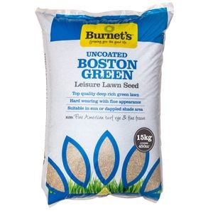 Burnets 15kg Boston Green Uncoated Lawn Seed