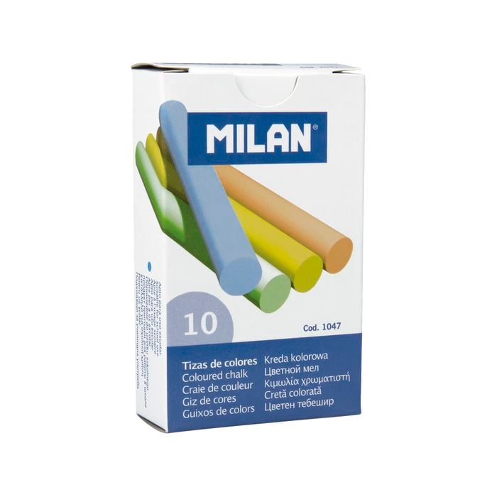 Milan Coloured Chalk 10 Pack
