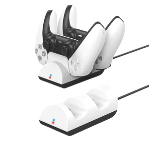 Goobay PS5 Controller Dual Charging Station - White/Black