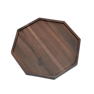 St. Claire Acacia Cctagonal Serving Tray Food Server Wooden Serveware 25cm