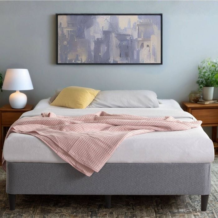 Zinus Double Fabric Bed Base Ensemble Base - Dark Grey