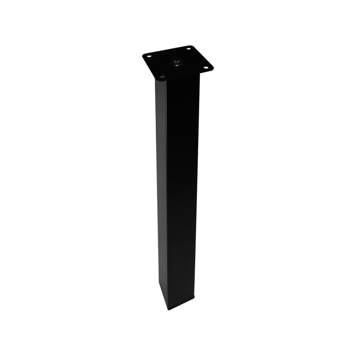 Adoored 40 x 40 x 400mm Black Square Metal Furniture Leg