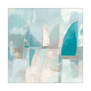 Artey | Blue Sails I - Stretched Canvas - Stretched Canvas - 50 x 50cm