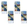 Just Comfort Set of 4 Microfibre Printed Tea Towels Red Grapes