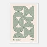 Galrie Bauhaus 1923 Art Print - Stunning Geometric Artwork for Modern Decor, White Frame, 50 x 70cm (20 x 28inch)