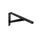 Carinya 200 x 150mm Black Heavy Duty Straight Stayed Bracket