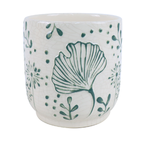 Northcote Pottery 15.6 x 16.2cm Green Shala Egg Ceramic Indoor Pot