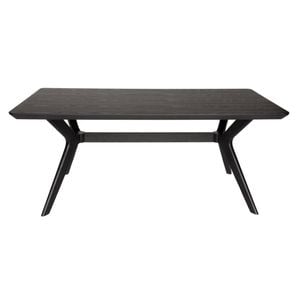 SK Designer Living | Doreen Collection | Rectangular Wood Dining Table | 180cm - Black
