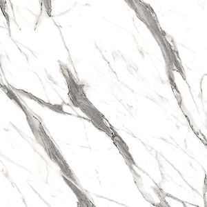 Kaboodle 38 x 901 - 1200mm Calcutta Gloss Double Square Edge Customisable Benchtop