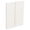Kaboodle Gloss White Modern Corner Wall Cabinet Doors - 2 Pack - Modern