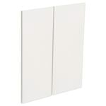 Kaboodle Gloss White Modern Corner Wall Cabinet Doors - 2 Pack - Modern
