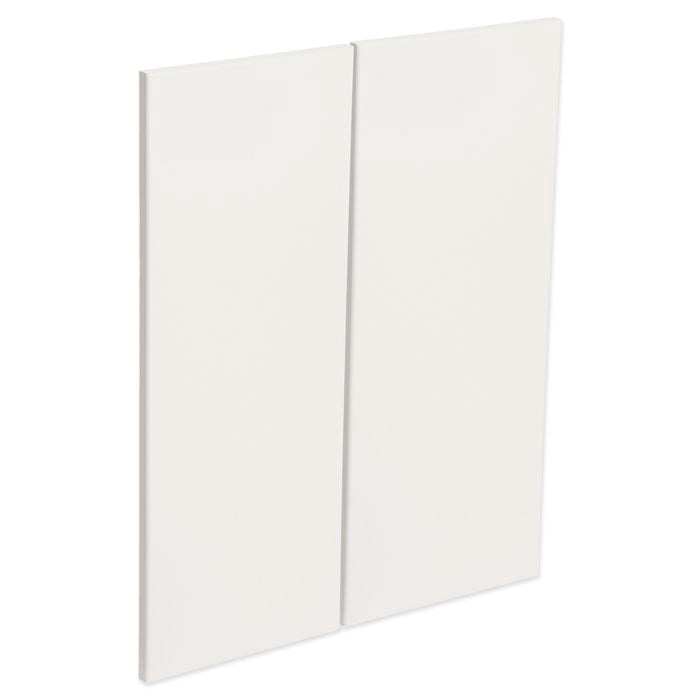 Kaboodle Gloss White Modern Corner Wall Cabinet Doors - 2 Pack - Modern