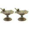 2PK LVD Trinket Dish Bird Garden/Yard Decor 11.8 cm - Ant/Gold
