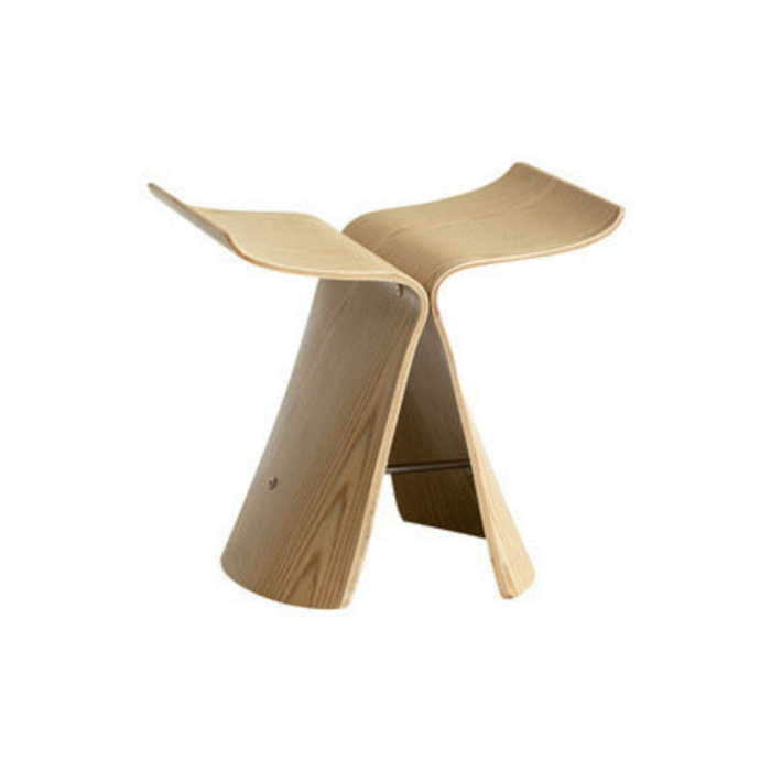 NNEOBA NEOBA Stool Ins Danish Butterfly Chair Stool Beige