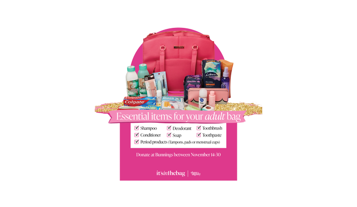 Share the dignity bag and items