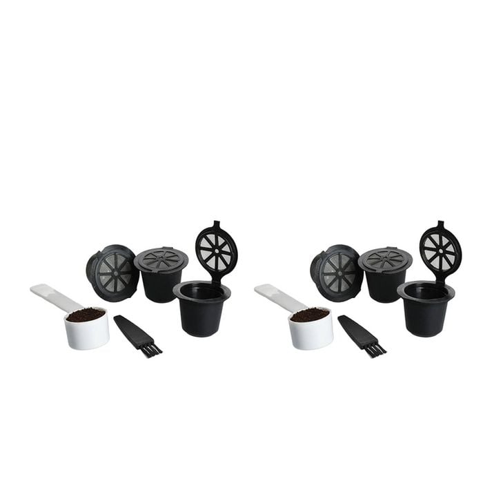 2x 3pc La Cafetiere 11cm Reusable Coffee Pods Capsule Set For Nespresso Machines