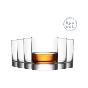 LAV Ada Whisky Tumbler Glasses - 305ml - Pack of 6