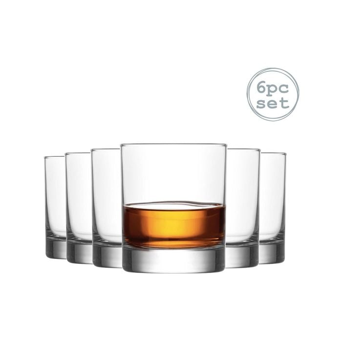 LAV Ada Whisky Tumbler Glasses - 305ml - Pack of 6
