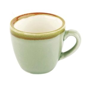 Olympia Espresso Cups Kiln Moss 85ml 6 Pack Ceramic Coffee Cups