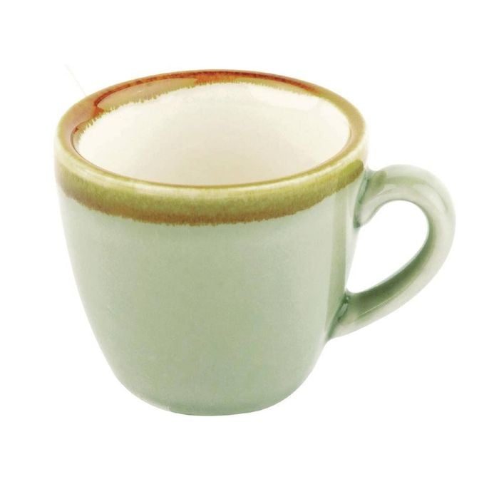 Olympia Espresso Cups Kiln Moss 85ml 6 Pack Ceramic Coffee Cups