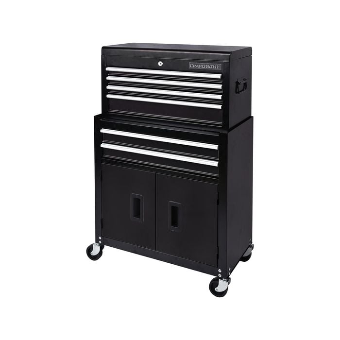 Craftright 24" 6 Drawer Rolling Cabinet And Chest
