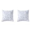 2PK Bianca Laurieton White Polyester European Pillowcase 65x65cm