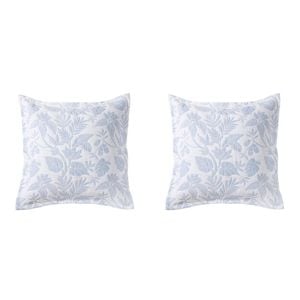 2PK Bianca Laurieton White Polyester European Pillowcase 65x65cm