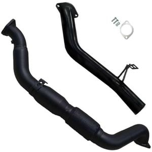 Ignite Exhausts Turbo Back For Toyota Landcruiser 79 Series V8 S/cab 3" Cat & Side Exit Black Aluminised Steel
