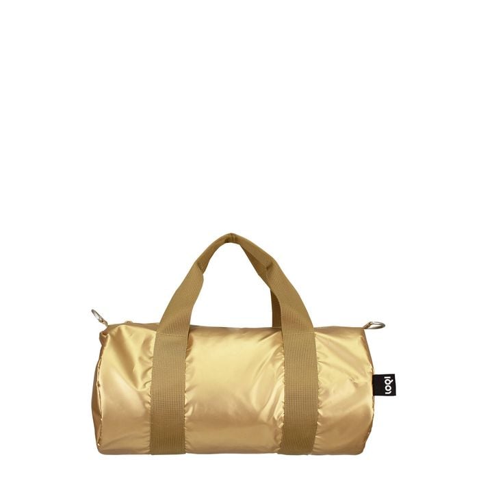 Loqi Metallic Mini Weekender? Gold 30x15x15cm