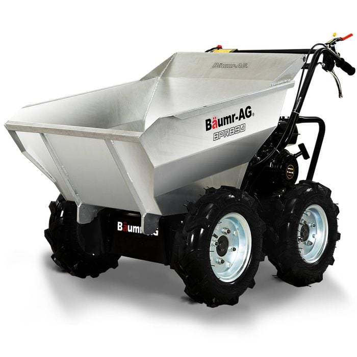 BAUMR AG Mini Dumper Power Wheel Barrow Tracked Motorised Petrol Powered Wheelbarrow