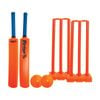 Victor Cricket Plastic Set W/ Carry Bag Bats Balls Stumps Size 4