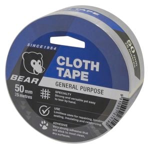 Norton Bear 50mm x 25m Silver Cloth Tape