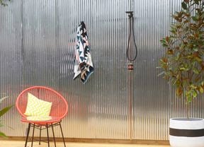 DIY Step Image - D.I.Y. outdoor shower . Blob storage upload.