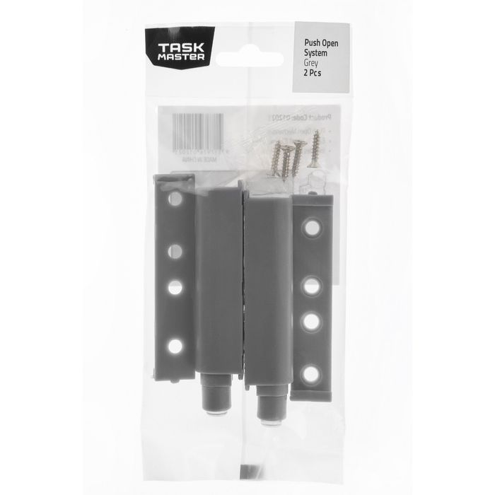Taskmaster 75mm Grey Push to Open System - 2 Pack - Bunnings New Zealand