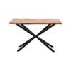 Lantana Console Table 140cm Entry Hallway Live Edge Solid Acacia Wood - Natural
