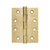 Lemaar 100 x 75 x 2.5mm Brushed Brass Fixed Pin Hinge