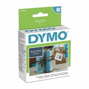 Dymo Label Writer Labels 25mm X 25mm - White