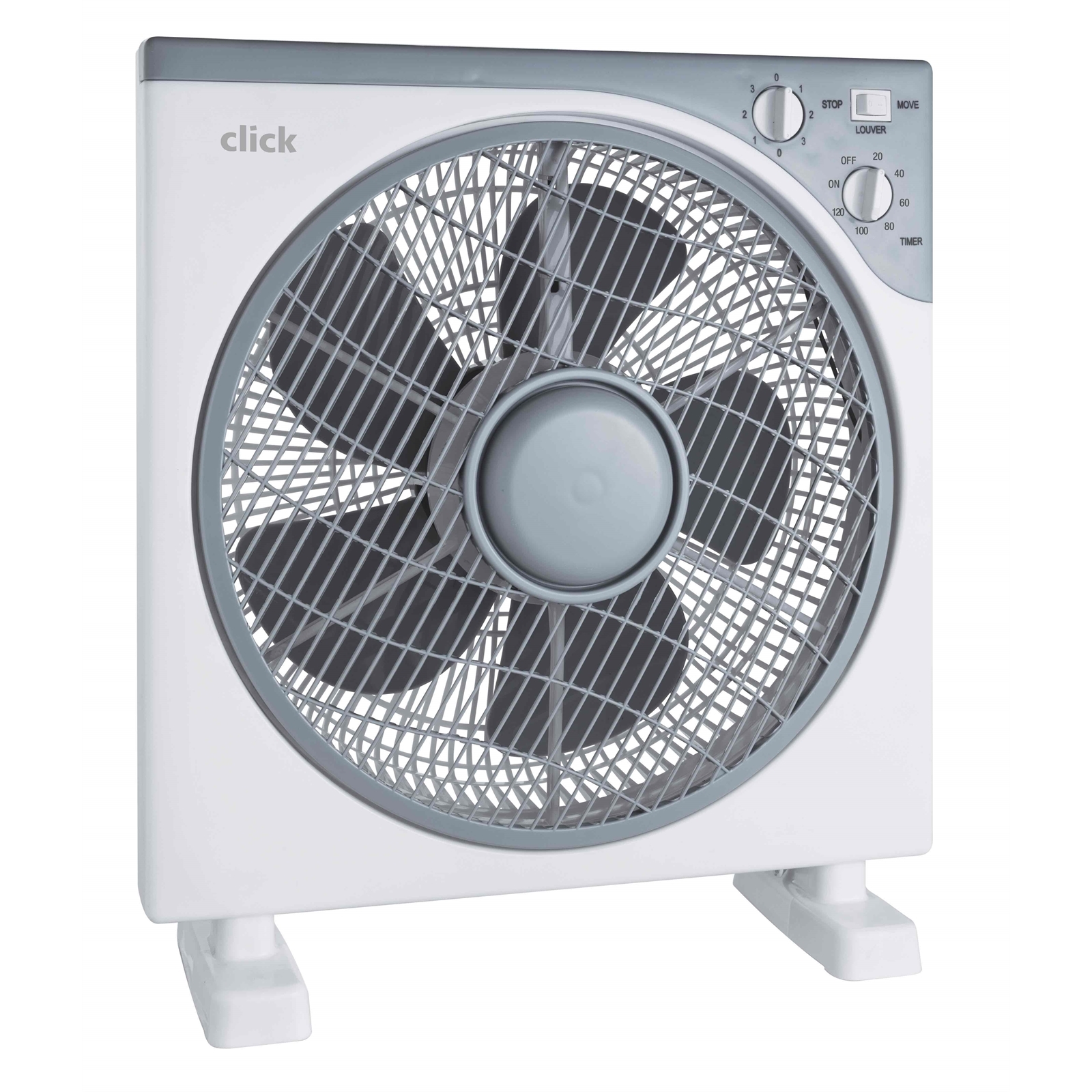 Click 30cm White Box Fan thumbnail 2