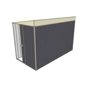 Build-a-Shed 1.5 x 3 x 2m Skillion Shed without Side Doors - Grey