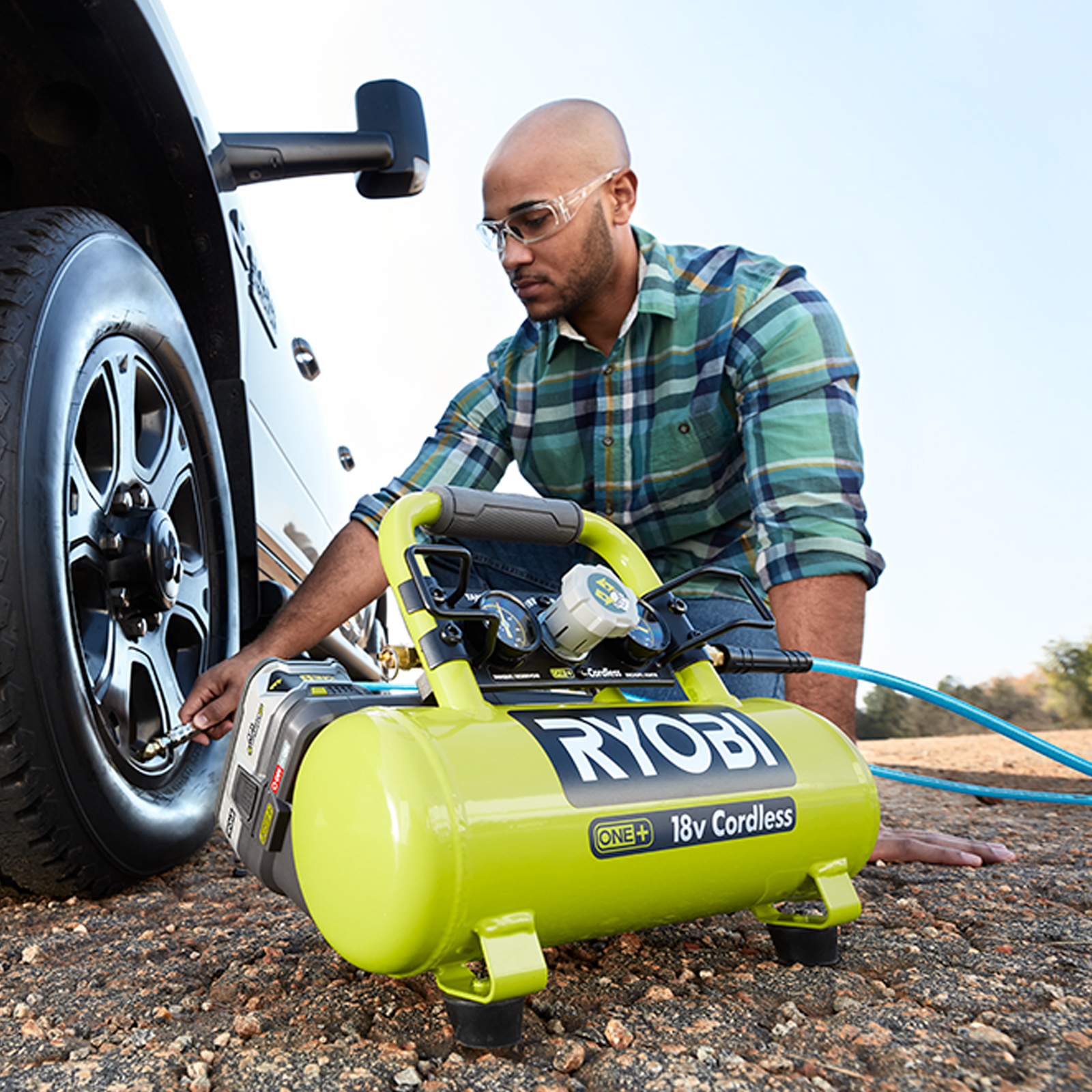 Ryobi 18V One 3.8L Air Compressor Skin Only Bunnings Australia