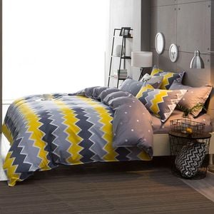Fabric Fantastic Ziggy Queen Size Quilt/doona/duvet Cover Set